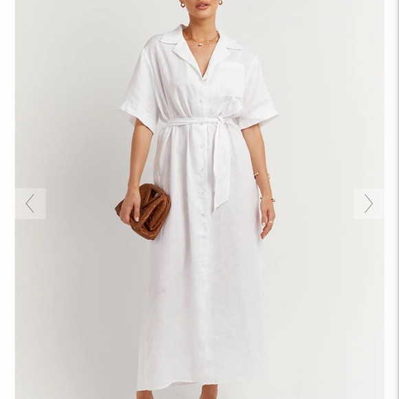 Dissh white linen dress - Picture 2 of 4